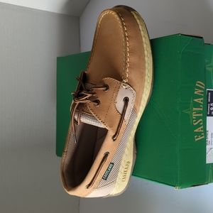 Eastland Solstice Boat Shoes, Tan, Women's 9.5 M